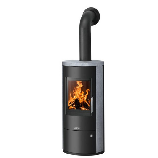Poêle à bûche Austin ollaire, Justus, 7 kW Noir